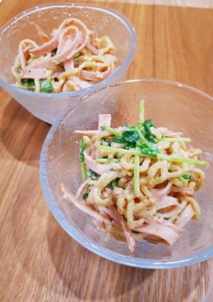 ＊ハムと豆苗のラーメンサラダ＊-レシピのメイン写真