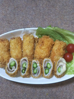 アスパラガスのチーズ肉巻きフライ-レシピのメイン写真