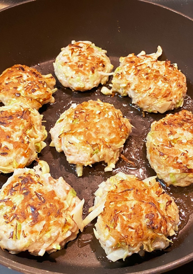 おこのみ焼き風つくね-レシピのメイン写真