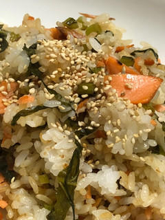 鮭と野沢菜漬けのチャーハン-レシピのメイン写真