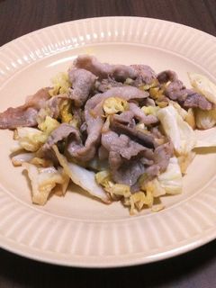バスるレシピの法則を使った豚キャベ炒め!-レシピのメイン写真