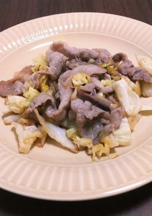 バスるレシピの法則を使った豚キャベ炒め！-レシピのメイン写真