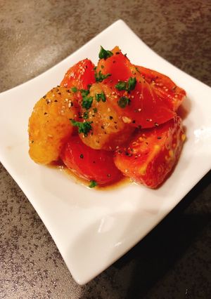 お洒落★トマトの塩麹バルサミコ酢漬け-レシピのメイン写真