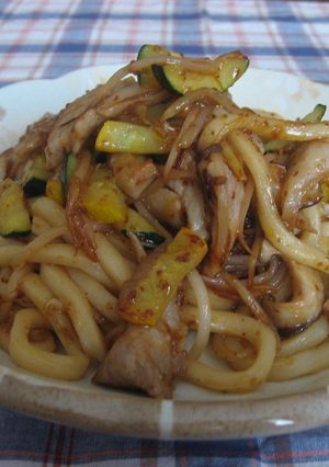 ごま豚うどん-レシピのメイン写真