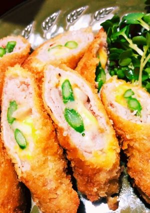 簡単！アスパラの豚肉まきまきフライ♡-レシピのメイン写真