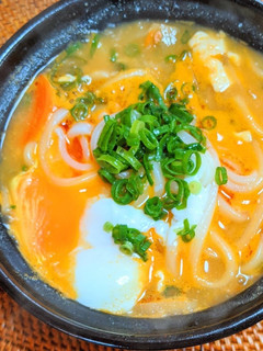 韓国風ごま味噌スープ煮込みうどん-レシピのメイン写真