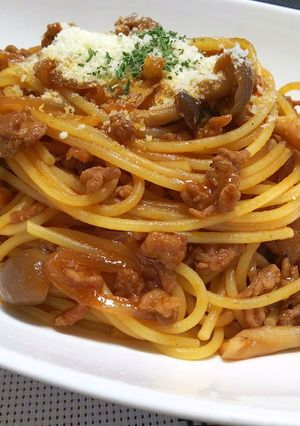 お家ハンバーグソースの お手軽パスタ-レシピのメイン写真