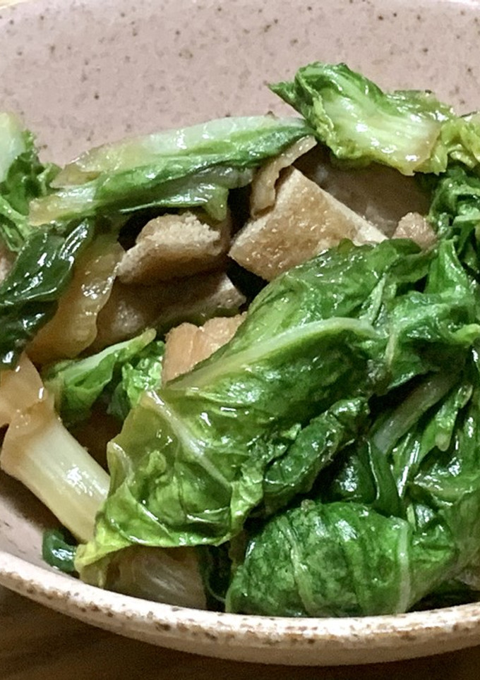 ちょっと大きくなったしろ菜の煮物-レシピのメイン写真