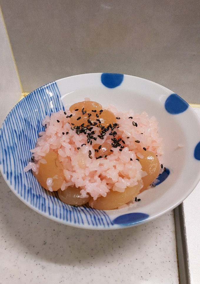 簡単！炊飯器でお赤飯！甘納豆で！-レシピのメイン写真