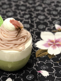 春色のモンブランムース-レシピのメイン写真