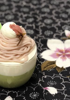 春色のモンブランムース-レシピのメイン写真