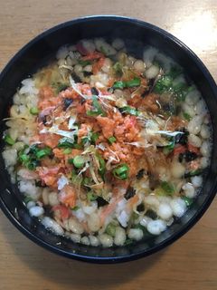 簡単美味しい!鮭フレークで鮭茶漬け-レシピのメイン写真