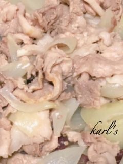 簡単豚肉玉ねぎ塩炒め塩豚丼 覚書-レシピのメイン写真