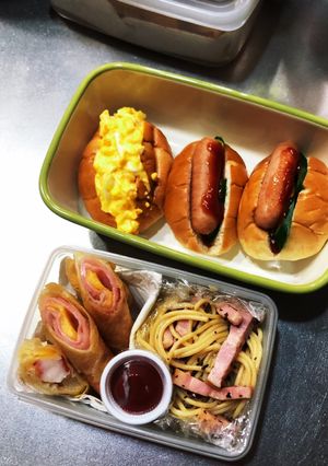 春巻きとペペチとロールサンドのお弁当☆-レシピのメイン写真