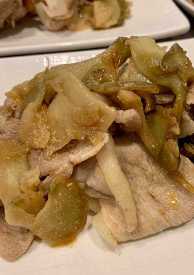 搾菜と豚肉のカレーマヨ炒め-レシピのメイン写真