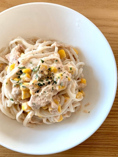ツナマヨうどん-レシピのメイン写真