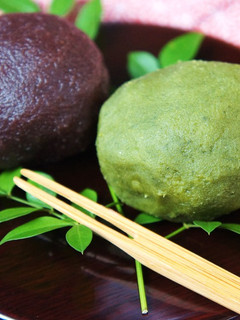 桑抹茶ぼたもち(おはぎ)-レシピのメイン写真
