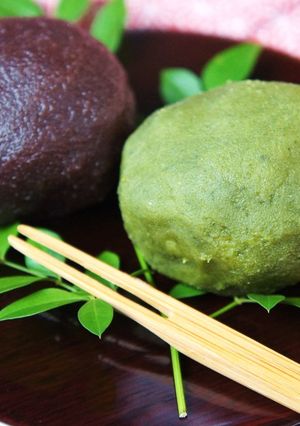 桑抹茶ぼたもち（おはぎ）-レシピのメイン写真