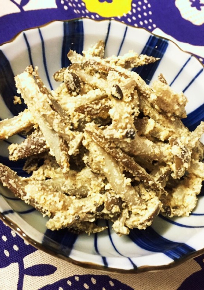 ごぼうときのこのおから和え-レシピのメイン写真