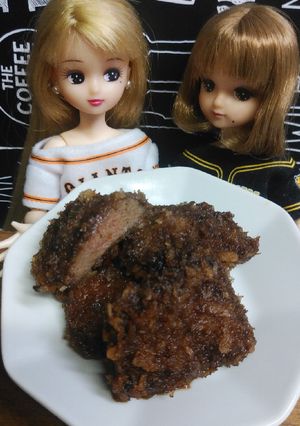 リカちゃん♡東京下町？レバカツꕤ*.ﾟ-レシピのメイン写真