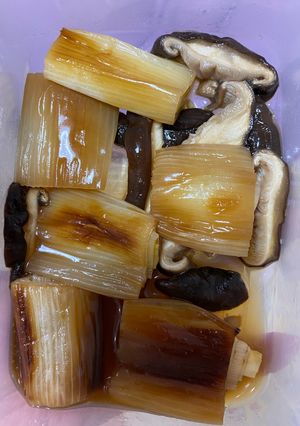 焼きネギとしいたけの甘辛-レシピのメイン写真