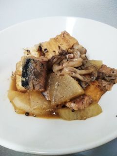 簡単!鯖缶と厚揚げの煮物-レシピのメイン写真
