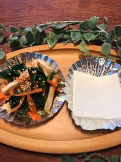 お弁当のアルミカップにキッチンペーパーを-レシピのメイン写真