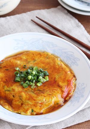 とろ～りあんの豆苗のかに玉風-レシピのメイン写真