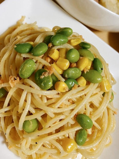鮭フレークとコーン枝豆の冷パスタ-レシピのメイン写真