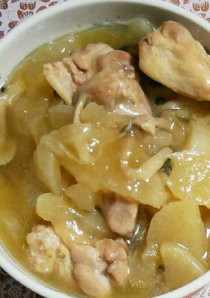 鶏もも肉とかぶの煮物-レシピのメイン写真