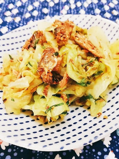 春キャベツといわし缶のレンチン和え♬-レシピのメイン写真
