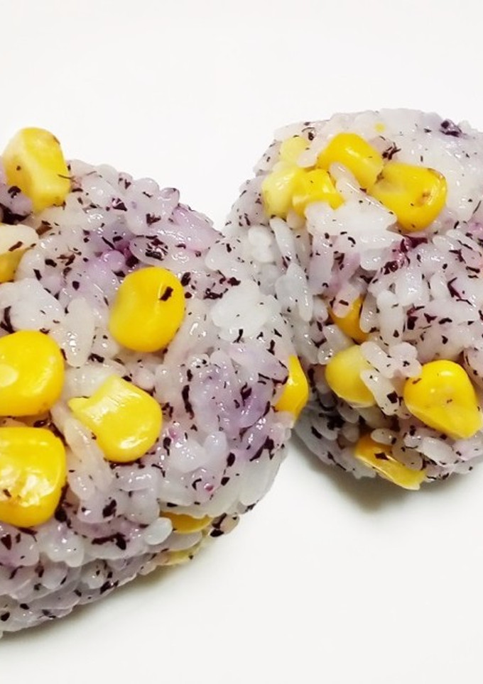 赤しそとコーンの混ぜご飯-レシピのメイン写真