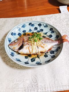 簡単鯛のレンジ中華蒸しです-レシピのメイン写真