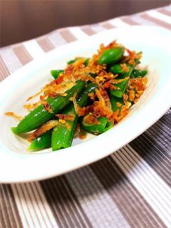春爛漫☆桜エビとスナップえんどうの炒め物-レシピのメイン写真