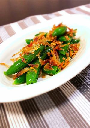 春爛漫☆桜エビとスナップえんどうの炒め物-レシピのメイン写真