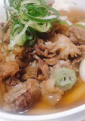 リアルに10分以内♡肉うどん！-レシピのメイン写真