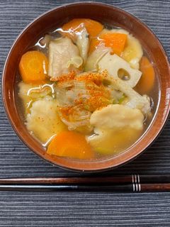 野菜たっぷり「簡単すいとん」-レシピのメイン写真