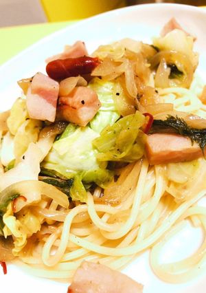 わさび菜を使ったペペロンチーノ-レシピのメイン写真