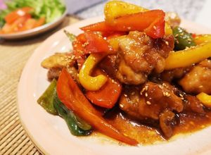鶏もも肉とパプリカ達の甘酢炒め-レシピのメイン写真