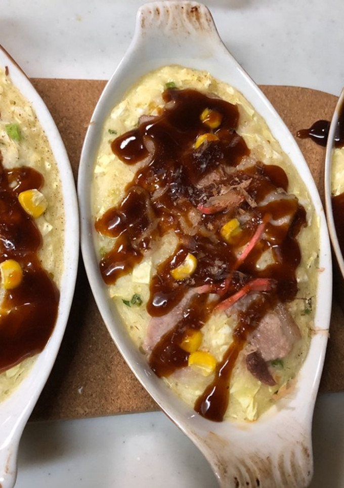 山芋とろろお好み焼き風焼き-レシピのメイン写真