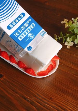 牛乳パックで…大容量ミルク寒天！-レシピのメイン写真