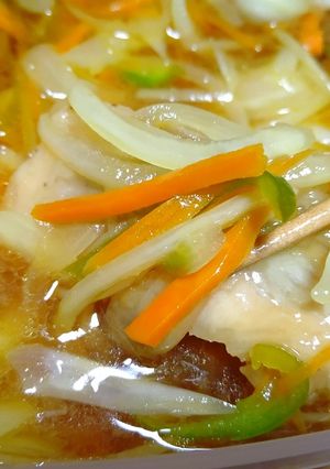 大物トラウトの揚げない南蛮漬け-レシピのメイン写真