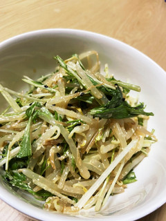 もやしと水菜の胡麻サラダ-レシピのメイン写真