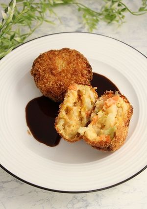 簡単！温野菜リメイクコロッケ-レシピのメイン写真