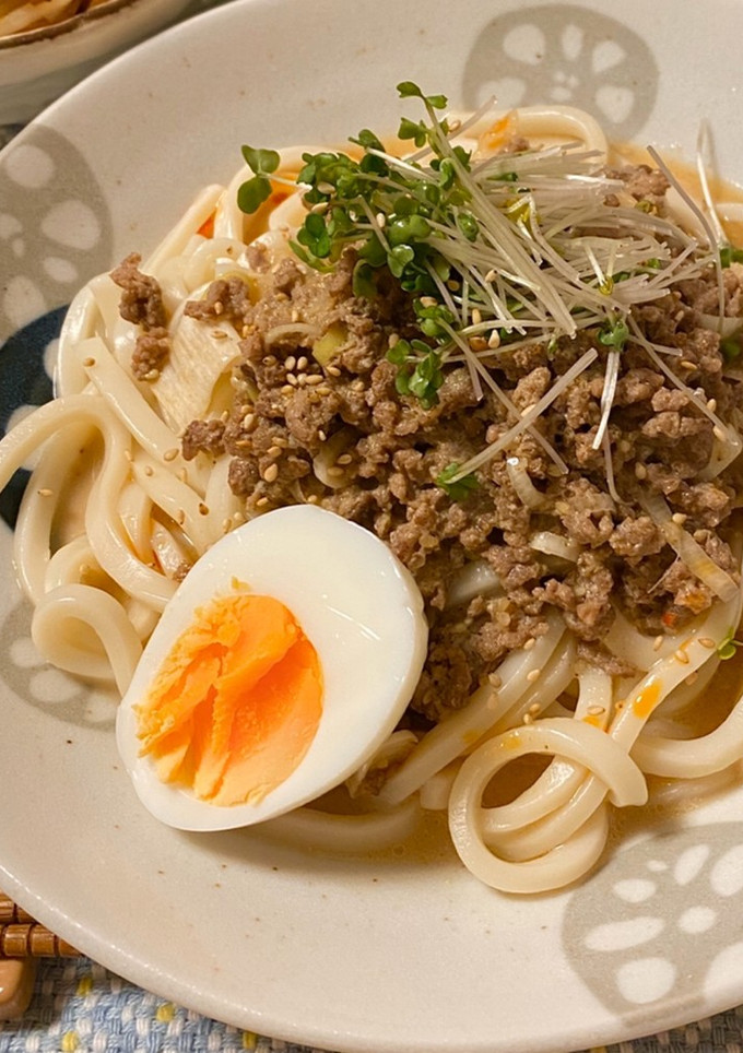 【簡単】牛乳を使って！坦々風うどん☆-レシピのメイン写真
