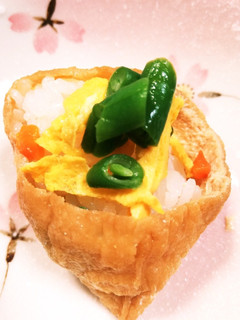 お花見気分のおいなりさん-レシピのメイン写真