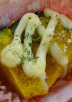 お弁当に ★ かぼちゃのチーズはさみ焼き-レシピのメイン写真