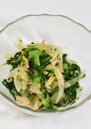 菜の花と新玉ねぎのからしマリネ-レシピのメイン写真