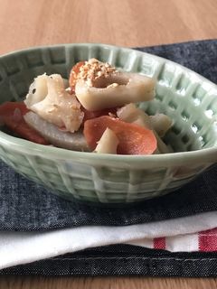 めんつゆで、れんこんの柚子胡椒きんぴら-レシピのメイン写真