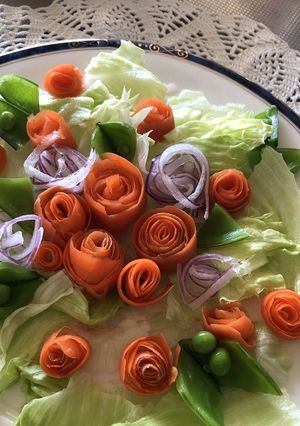 お花のようなにんじんサラダ-レシピのメイン写真